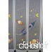 Rideaux brise-bise espace fusée pour enfants 60 cm de haut | Vous pouvez choisir la largeur des rideaux par paliers de 22 5 cm | Colour: blanc; bleu; jaune; | Rideaux cuisine - B00R6BDZ5S